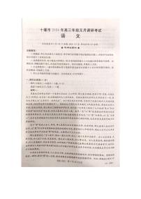 湖北省十堰市2023-2024学年高三元月调研考试 语文试卷（含答案）