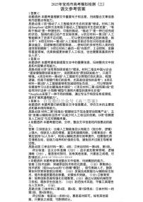 2025年宝鸡高考三模语文试题及答案
