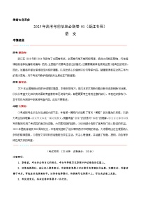 （浙江专用）-2025年高考模拟考前必刷卷语文试题（附解析及答案）