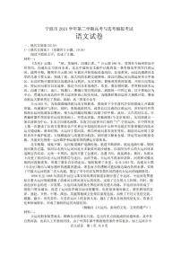 2025年宁波高考二模语文试题及答案