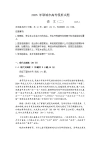 2025届山东省聊城市高三二模考试 语文试题及答案