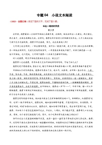 十年高考真题（2014-2023）分项汇编 语文 专题04 小说文本阅读 含解析