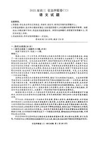 2025年高考信息押题卷三语文试题及答案