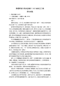 新疆维吾尔自治区喀什2025届高考二模[高考模拟]语文试卷（解析版）