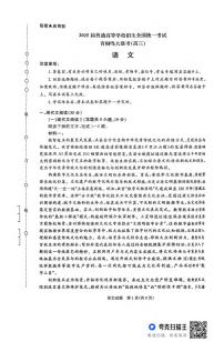语文丨青桐鸣大联考河南省2025届高三下学期5月联考试卷及答案