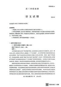 2025届山东省泰安市高三四模检测语文试题（高考模拟）