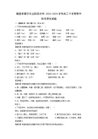 福建省福宁古五校联合体2023-2024学年高二下学期期中联考语文试题（解析版）