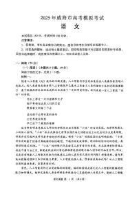 2025届山东省威海市高三二模高考模拟考试 语文试题及答案