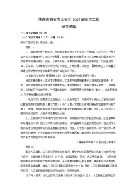 陕西省西安市长安区2025届高三二模语文试题(解析版)