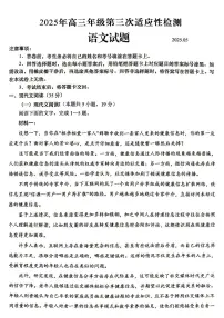 山东省青岛市2025届高三下学期5月三模语文试卷（PDF版附答案）