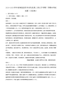 2024—2025学年湖南益阳安化县高二语文下册（7月）期末考试试卷【含答案】
