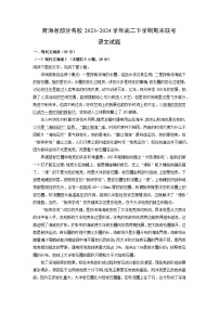 青海省部分名校2023-2024学年高二下学期期末联考语文试卷（解析版）