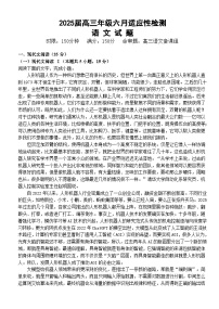 2025届湖北省荆州市沙市中学高三下学期模拟预测语文试题（高考模拟）