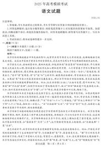 2025届山东省济宁市高三三模语文试题