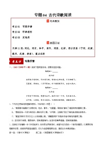 部编版2025年天津高三二模语文试题专项汇编——古代诗歌阅读专题（原卷版+解析版）