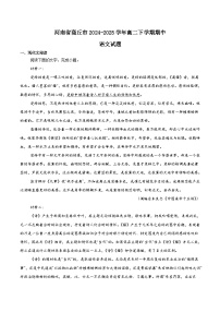 河南省商丘市2024-2025学年高二下学期期中考试语文试题（Word版附解析）