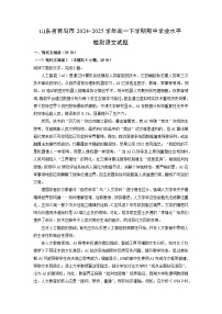 【语文】山东省青岛市2024-2025学年高一下学期期中学业水平检测试题（解析版）