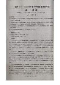 湖北省十堰市2024-2025学年高一下学期期末考试语文试卷
