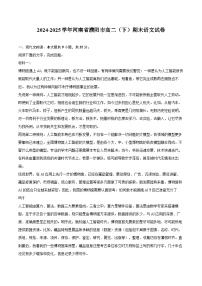2024-2025学年河南省濮阳市高二（下）期末语文试卷