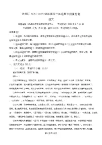 湖北省武汉市武昌区2024-2025学年高二下学期期末语文试题（Word版附解析）