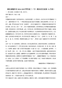 湖北省随州市2024-2025学年高二（下）期末语文试题（含答案）（6月份）