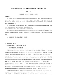 2025高三开学摸底考语文试卷含解析（新高考专用）