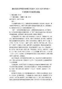 【语文】湖北省武汉市部分省级示范高中2024-2025学年高一下学期期中考试试题（解析版）