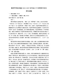 重庆市名校联盟2024-2025学年高二下学期期中联考语文试卷（解析版）