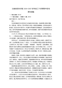 【语文】云南省部分学校2024-2025学年高二下学期期中联考试题（解析版）