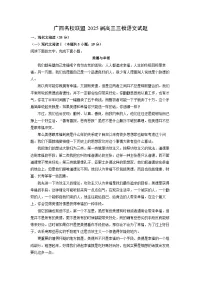 广西名校联盟2025届高三三模[高考模拟]语文试卷（解析版）