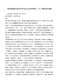 河北省保定市定州中学2024-2025学年高二（下）期末语文试卷（解析版）
