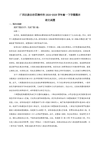 广西壮族自治区柳州市2024-2025学年高一下学期期末考试语文试卷（Word版附解析）