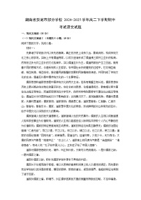 湖南省娄底市部分学校2024-2025学年高二下学期期中考试语文试卷（解析版）