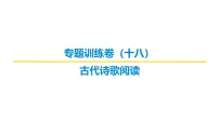 古代诗文阅读专题训练卷及答案解析（十八）2026届高考第一轮总复习语文人教版课件PPT
