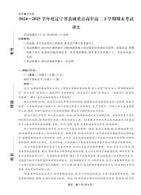 辽宁省县域重点高中2024—2025学年高二下学期期末考试语文试题（PDF版、含答案）含答案解析