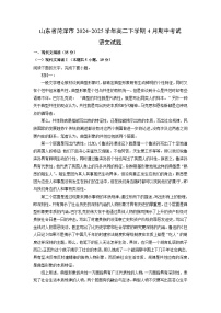 山东省菏泽市2024-2025学年高二下学期4月期中考试语文试卷（解析版）