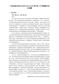 广西壮族自治区百色市2024-2025学年高二下学期期末语文试题（含答案）