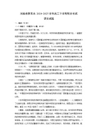 河南省新未来2024-2025学年高二下学期期末考试语文试卷（解析版）