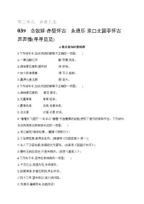 高中语文人教统编版必修 上册9.2 *永遇乐·京口北固亭怀古精品综合训练题
