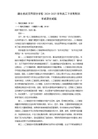 湖北省武汉市部分学校2024-2025学年高二下学期期末考试语文试题（解析版）