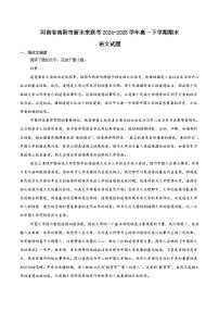 河南省南阳市新未来联考2024-2025学年高一下学期6月期末语文试卷（Word版附解析）