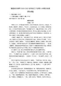 福建省宁德市2024-2025学年高二下学期6月期末考试语文试题（解析版）