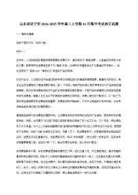 山东省济宁市2024_2025学年高三上学期11月期中考试语文试卷[含答案]