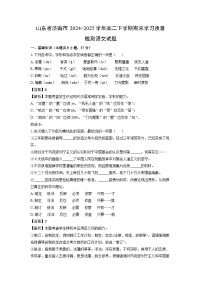 山东省济南市2024-2025学年高二下学期期末学习质量检测语文试题（解析版）