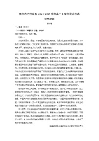 重庆市七校联盟2024-2025学年高一下学期期末考试语文试题（解析版）