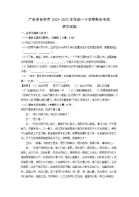 广东省东莞市2024-2025学年高一下学期期末考试语文试题（解析版）