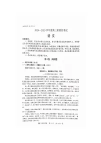 河南省三门峡市2024-2025学年高三上学期11月期中考试语文试题