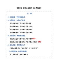 第09讲 小说文学短评（知识清单）含答案2026年高考语文一轮复习讲练测（全国通用）