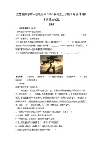 江苏省南京市六校联合体2026届高三上学期8月学情调研考试语文试卷（解析版）