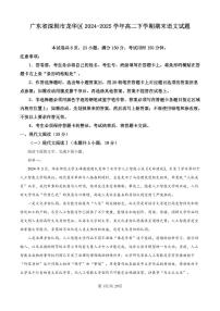 广东省深圳市龙华区2024-2025学年高二下学期期末语文试题（含答案）
